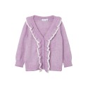 NAME IT Mini Nelly Strik Cardigan - Smokey Grape