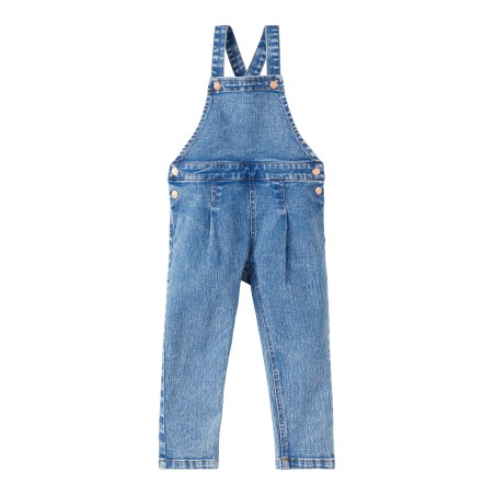 NAME IT Mini Becky Denim Overall - Medium Blue Denim