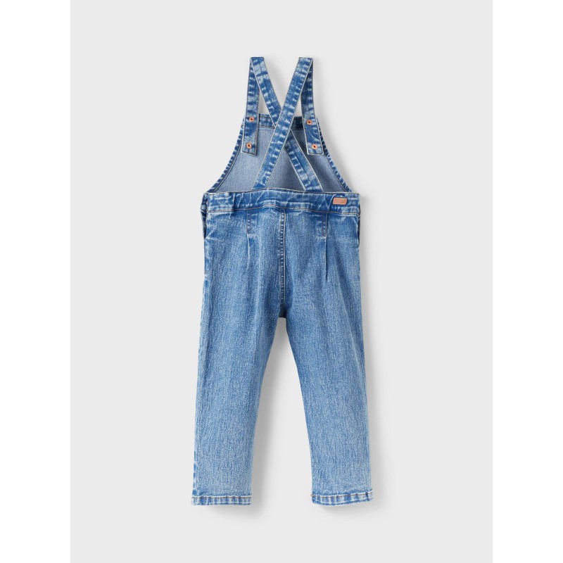 NAME IT Mini Becky Denim Overall - Medium Blue Denim