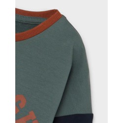 NAME IT Mini Offe Sweatshirt - Balsam Green