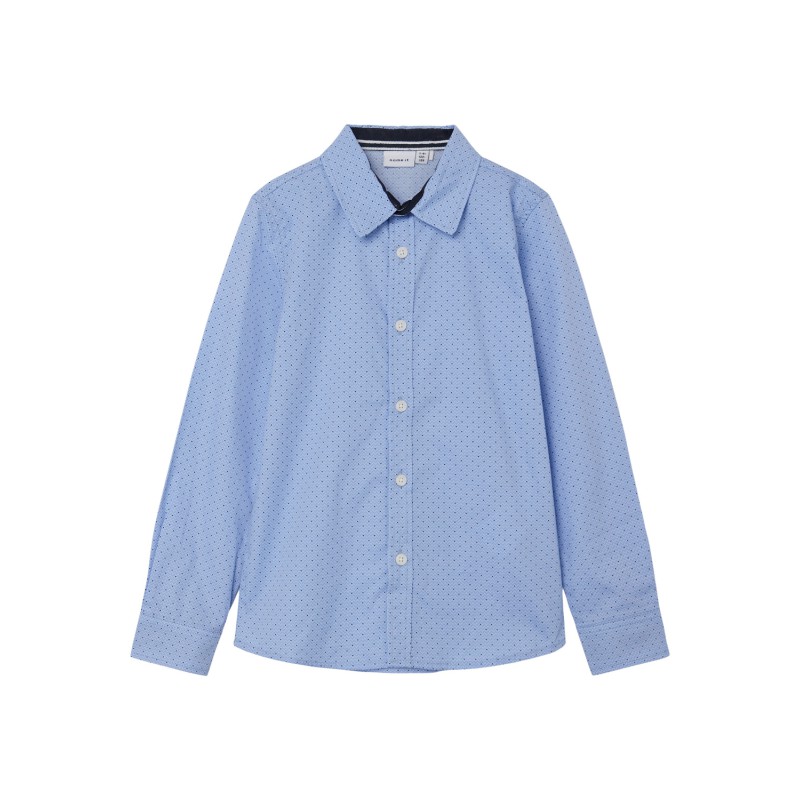 NAME IT Nkmnisa Langærmet Shirt - Dusty Blue