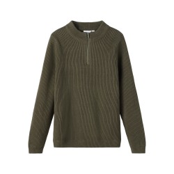NAME IT Nkmnaman Langærmet Knit - Beetle