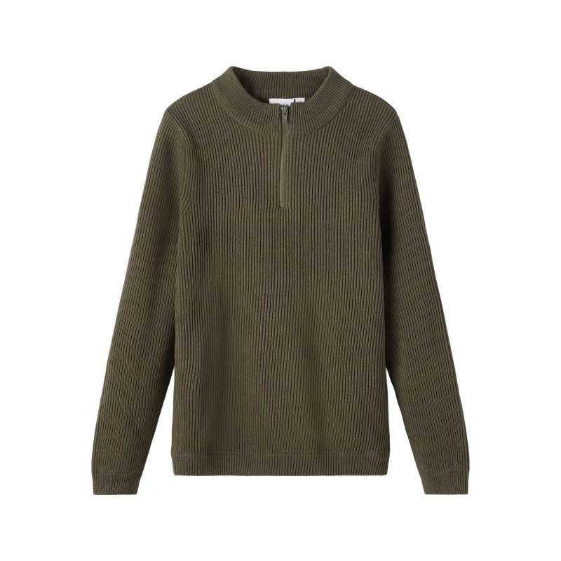 NAME IT Nkmnaman Langærmet Knit - Beetle