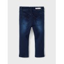 NAME IT Mini Salli Fleece Jeans - Dark Blue Denim