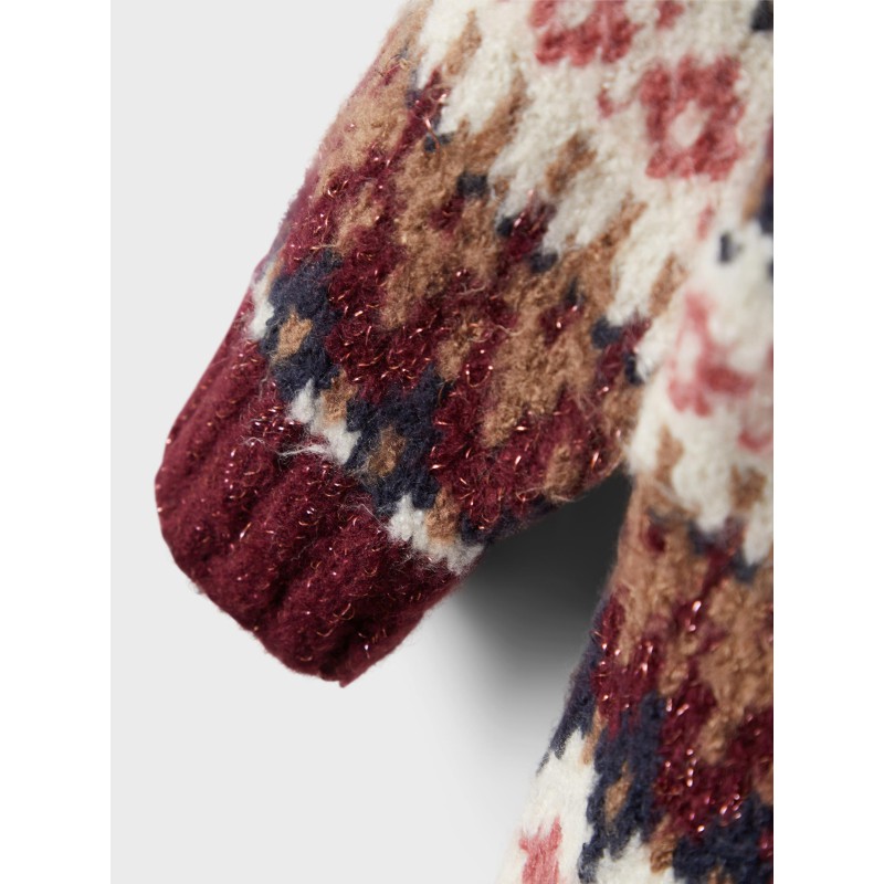 NAME IT Mini Opolly Langærmet Striktrøje - Mauvewood