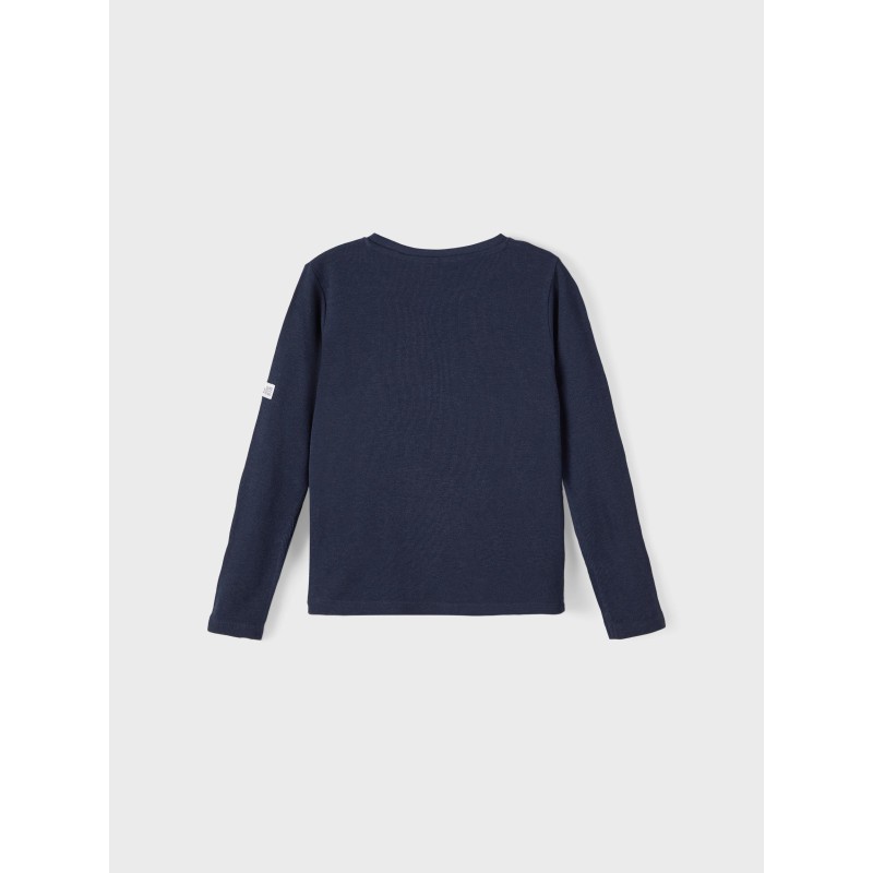 NAME IT Kids Lany Langærmet Bluse - Dark Sapphire