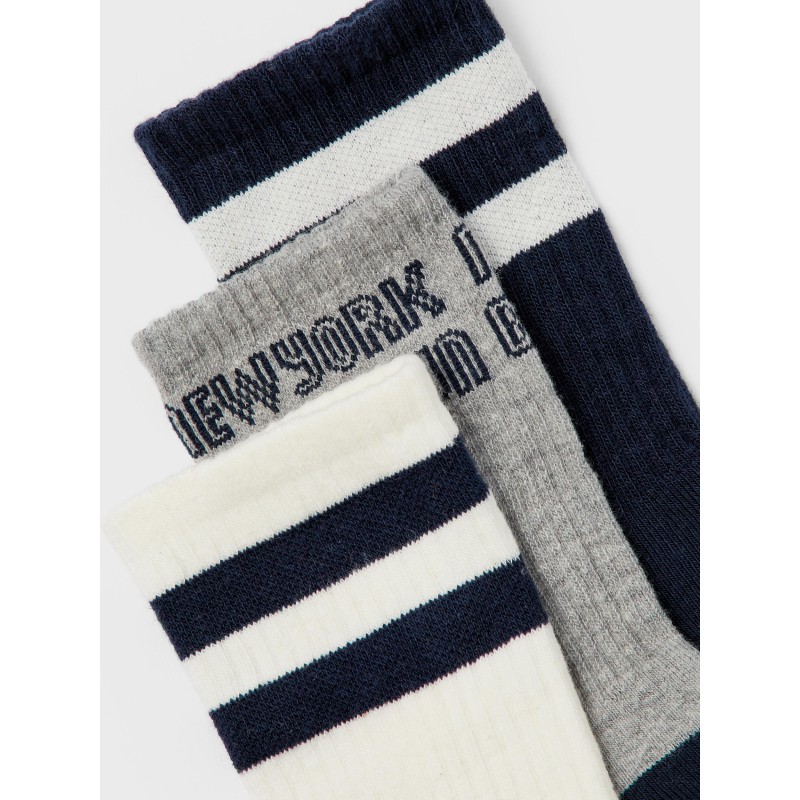 NAME IT Kids Kean 3-pak Strømper - Dark Sapphire