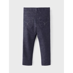 NAME IT Baby/Mini Salli Sweat Leggings Jeans - Dark Blue Denim
