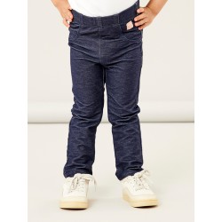 NAME IT Baby/Mini Salli Sweat Leggings Jeans - Dark Blue Denim