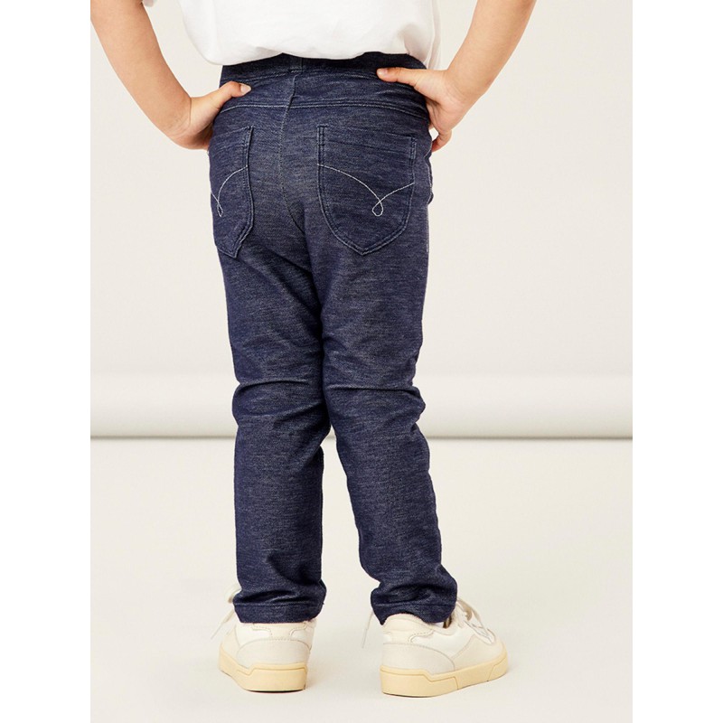NAME IT Baby/Mini Salli Sweat Leggings Jeans - Dark Blue Denim