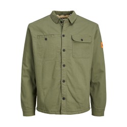 JACK & JONES Junior Ben Teddy Overshirt - Four Leaf Clover