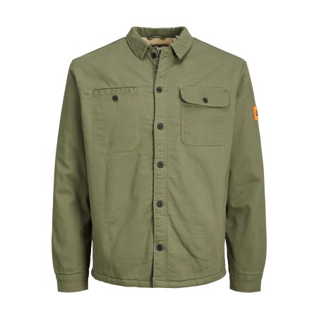 JACK & JONES Junior Ben Teddy Overshirt - Four Leaf Clover