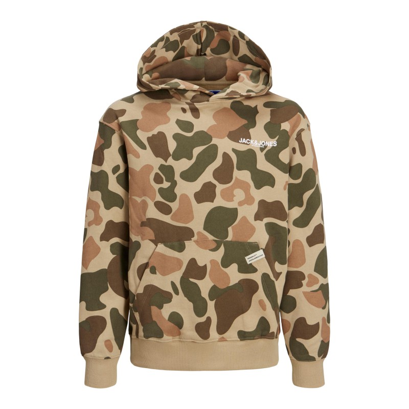 JACK & JONES JR Camo Sweat Hoodie - Twill