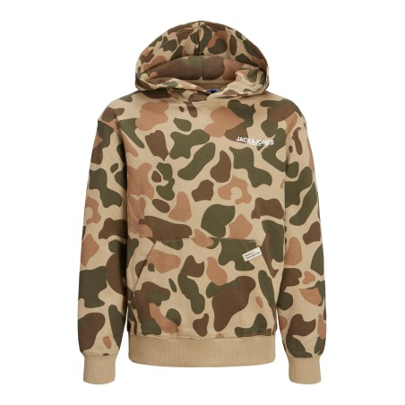 JACK & JONES JR Camo Sweat Hoodie - Twill