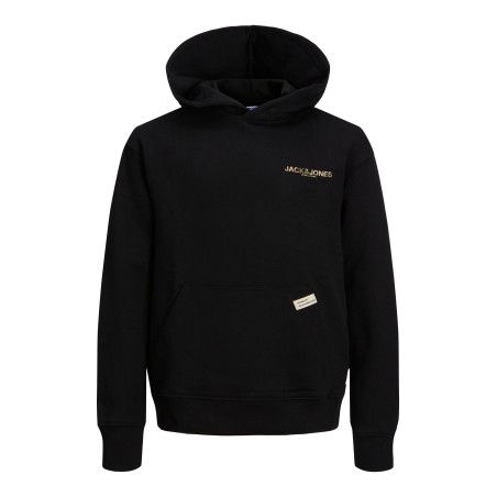 JACK & JONES JR Camo Sweat Hoodie - Sort