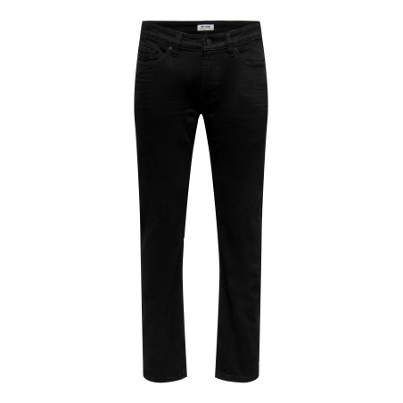 ONLY & SONS Weft Regular Denim Jeans - Black Denim