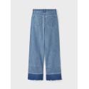LMTD Big Letizza Brede HW Denim Bukser - Medium Blue Denim