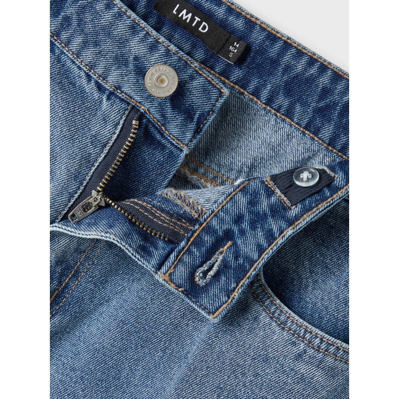LMTD Big Letizza Brede HW Denim Bukser - Medium Blue Denim