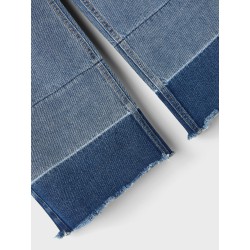 LMTD Big Letizza Brede HW Denim Bukser - Medium Blue Denim