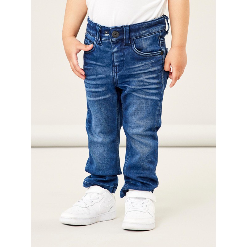 NAME IT Mini Theo Denim Bukser - Dark Blue Denim