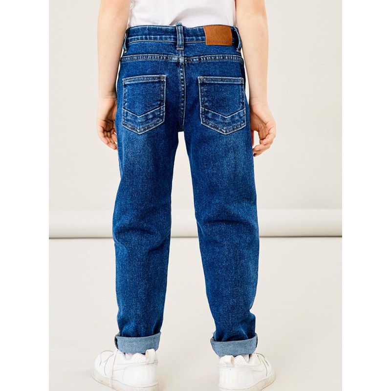 NAME IT Kids Caleb Baggy Fit Jeans - Medium Blue Denim