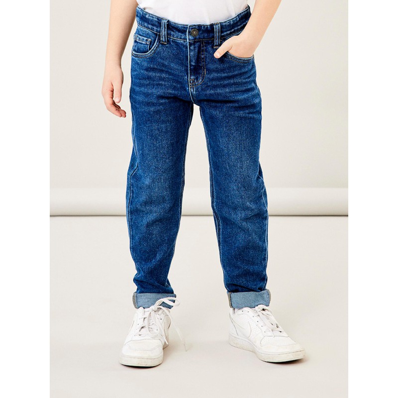 NAME IT Kids Caleb Baggy Fit Jeans - Medium Blue Denim