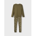 NAME IT Mini/Kids Dinosaur Natsæt - Olive Night