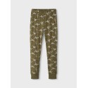 NAME IT Mini/Kids Dinosaur Natsæt - Olive Night