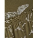 NAME IT Mini/Kids Dinosaur Natsæt - Olive Night