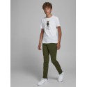 JACK & JONES Junior Marco Slim Fit Chinos - Forest Night