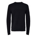 ONLY & SONS Phil Struktur Crew Neck Striktrøje - Dark Navy