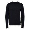 ONLY & SONS Phil Struktur Crew Neck Striktrøje - Dark Navy