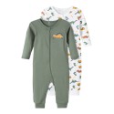 NAME IT Nightsuit 2P Zip Laurel Dino - Laurel Wreath