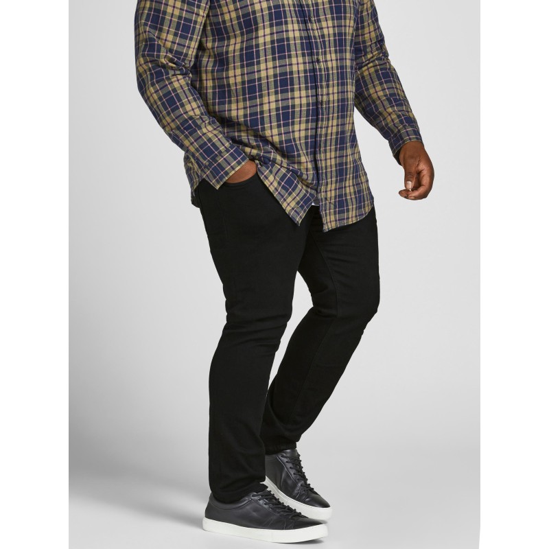 JACK & JONES Plus Tim Slim Fit Jeans - Sort
