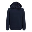 JACK & JONES Junior Staple Quilt Sweat Hoodie - Navy Blazer -