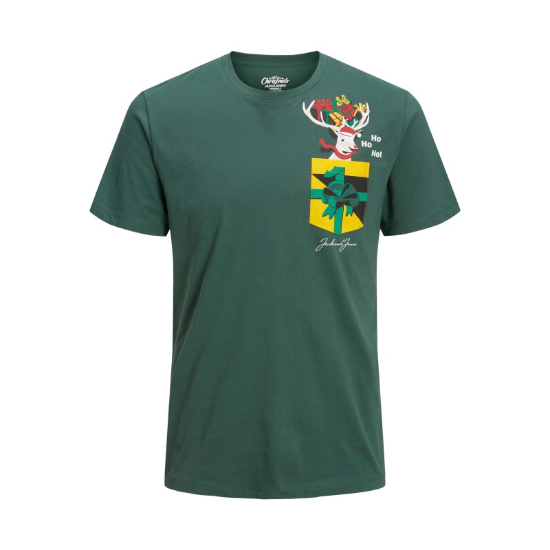 JACK & JONES Jul Lomme T-Shirt - Trekking Green
