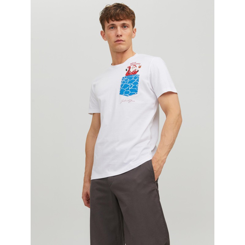 JACK & JONES Jul Lomme T-Shirt - Bright White