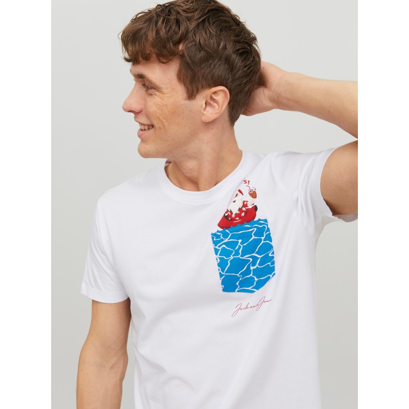 JACK & JONES Jul Lomme T-Shirt - Bright White