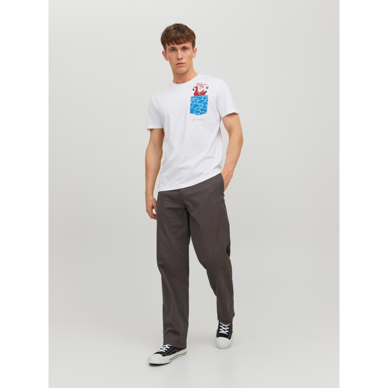 JACK & JONES Jul Lomme T-Shirt - Bright White