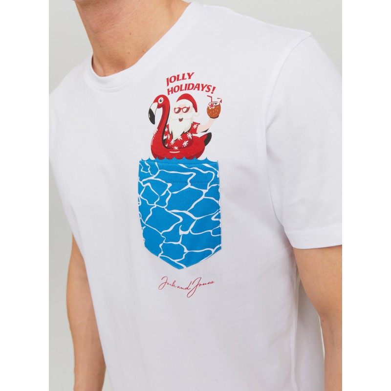 JACK & JONES Jul Lomme T-Shirt - Bright White