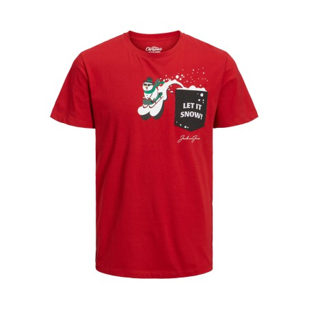 JACK & JONES Jul Lomme T-Shirt - Scarlet Sage