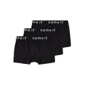 NAME IT Kids Boxershorts 3-Pak - Sort Med Hvid Logo