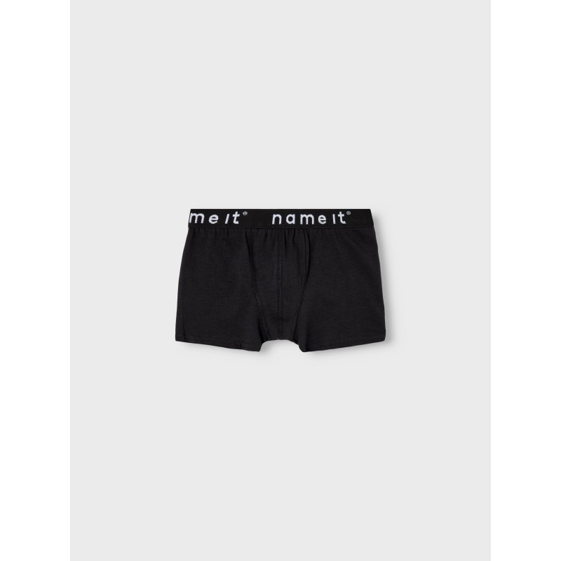 NAME IT Kids Boxershorts 3-Pak - Sort Med Hvid Logo