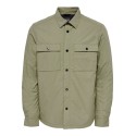 ONLY & SONS Onsbrick Ovr Poplin Solid Padded Shirt - Fallen Rock