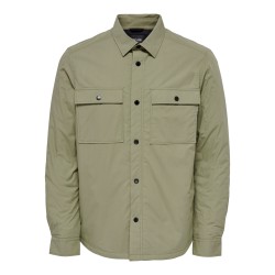 ONLY & SONS Onsbrick Ovr Poplin Solid Padded Shirt - Fallen Rock