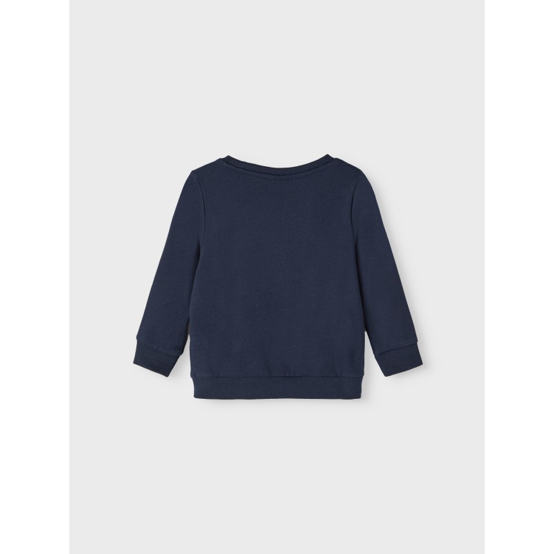 NAME IT Mini Vismas Langærmet Jule Sweatshirt - Dark Sapphire
