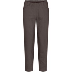 LauRie Kelle Regular SL Jacquard Bukser - Brun