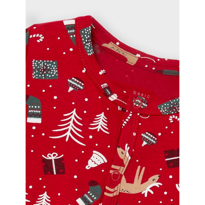 NAME IT Baby Vismas Langærmet Natdragt - Jester Red