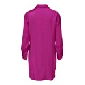 JDY Paris Langærmet Lang Shirt Vævet - Festival Fuchsia