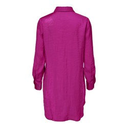 JDY Paris Langærmet Lang Shirt Vævet - Festival Fuchsia